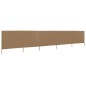 vidaXL 5-teiliges Windschutzgewebe 600 x 160 cm Taupe vidaXL 5-teiliges Windschutzgewebe 600 x 160 cm Taupe