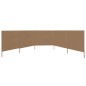 vidaXL 5-teiliges Windschutzgewebe 600 x 160 cm Taupe vidaXL 5-teiliges Windschutzgewebe 600 x 160 cm Taupe