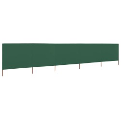 vidaXL 5-teiliges Windschutzgewebe 600 x 120 cm Grün