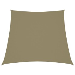 vidaXL Sonnensegel Oxford-Gewebe Trapezförmig 3/5x4 m Beige