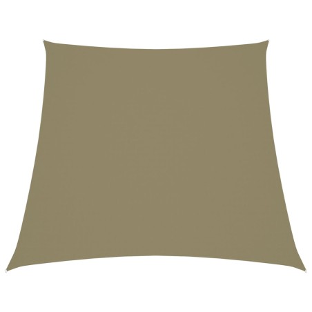 vidaXL Sonnensegel Oxford-Gewebe Trapezförmig 3/5x4 m Beige