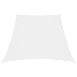 vidaXL Sonnensegel Oxford-Gewebe Trapezförmig 2/4x3 m Weiß