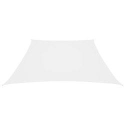 vidaXL Sonnensegel Oxford-Gewebe Trapezförmig 2/4x3 m Weiß