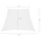 vidaXL Sonnensegel Oxford-Gewebe Trapezförmig 2/4x3 m Weiß vidaXL Sonnensegel Oxford-Gewebe Trapezförmig 2/4x3 m Weiß