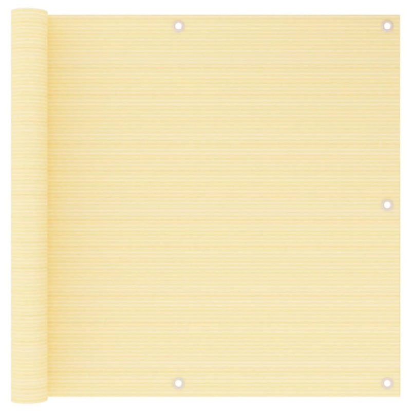 vidaXL Balkon-Sichtschutz Beige 90x500 cm HDPE vidaXL Balkon-Sichtschutz Beige 90x500 cm HDPE