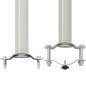 vidaXL Ausziehbare Seitenmarkise 80×300 cm Creme