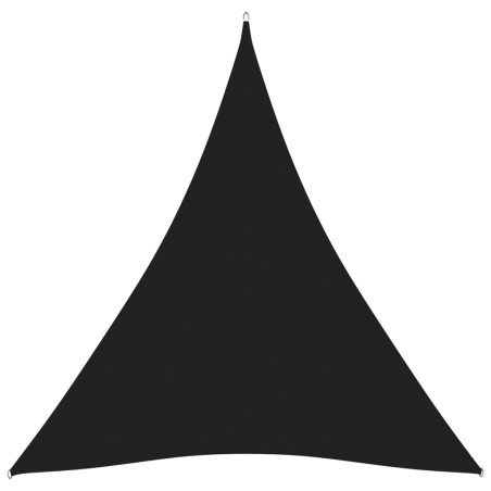 vidaXL Sonnensegel Oxford-Gewebe Dreieckig 5x6x6 m Schwarz