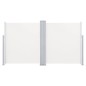 vidaXL Ausziehbare Seitenmarkise Doppelt 170 x 600 cm Creme vidaXL Ausziehbare Seitenmarkise Doppelt 170 x 600 cm Creme