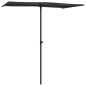 vidaXL Sonnenschirm mit Aluminium-Mast 180 x 110 cm Schwarz vidaXL Sonnenschirm mit Aluminium-Mast 180 x 110 cm Schwarz