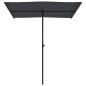 vidaXL Sonnenschirm mit Aluminium-Mast 180 x 110 cm Schwarz vidaXL Sonnenschirm mit Aluminium-Mast 180 x 110 cm Schwarz