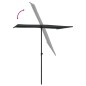 vidaXL Sonnenschirm mit Aluminium-Mast 180 x 110 cm Schwarz vidaXL Sonnenschirm mit Aluminium-Mast 180 x 110 cm Schwarz
