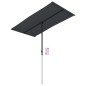 vidaXL Sonnenschirm mit Aluminium-Mast 180 x 110 cm Schwarz vidaXL Sonnenschirm mit Aluminium-Mast 180 x 110 cm Schwarz