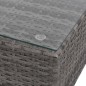 12-tlg. Garten-Lounge-Set mit Auflagen Poly Rattan Grau 12-tlg. Garten-Lounge-Set mit Auflagen Poly Rattan Grau