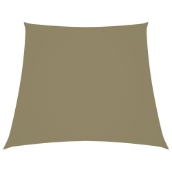 vidaXL Sonnensegel Oxford-Gewebe Trapezförmig 2/4x3 m Beige