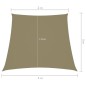 vidaXL Sonnensegel Oxford-Gewebe Trapezförmig 2/4x3 m Beige vidaXL Sonnensegel Oxford-Gewebe Trapezförmig 2/4x3 m Beige