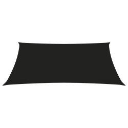 vidaXL Sonnensegel Oxford-Gewebe Trapezförmig 2/4x3 m Schwarz