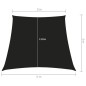 vidaXL Sonnensegel Oxford-Gewebe Trapezförmig 2/4x3 m Schwarz vidaXL Sonnensegel Oxford-Gewebe Trapezförmig 2/4x3 m Schwarz