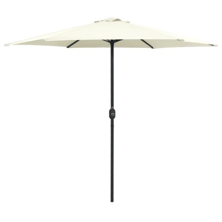 vidaXL Sonnenschirm mit Aluminium-Mast 270 x 246 cm Sandweiß