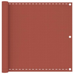 vidaXL Balkon-Sichtschutz Terracotta-Rot 90x600 cm HDPE