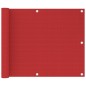 vidaXL Balkon-Sichtschutz Rot 75x500 cm HDPE vidaXL Balkon-Sichtschutz Rot 75x500 cm HDPE