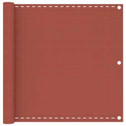 vidaXL Balkon-Sichtschutz Terracotta-Rot 90x300 cm HDPE