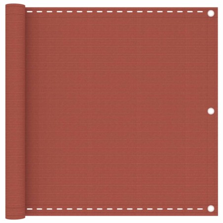 vidaXL Balkon-Sichtschutz Terracotta-Rot 90x300 cm HDPE