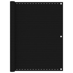vidaXL Balkon-Sichtschutz Schwarz 120x500 cm HDPE