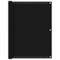 vidaXL Balkon-Sichtschutz Schwarz 120x500 cm HDPE vidaXL Balkon-Sichtschutz Schwarz 120x500 cm HDPE