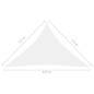 vidaXL Sonnensegel Oxford-Gewebe Dreieckig 3,5x3,5x4,9 m Weiß vidaXL Sonnensegel Oxford-Gewebe Dreieckig 3,5x3,5x4,9 m Weiß