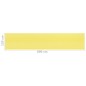 vidaXL Balkon-Sichtschutz Gelb und Weiß 120x600 cm HDPE vidaXL Balkon-Sichtschutz Gelb und Weiß 120x600 cm HDPE