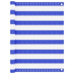 vidaXL Balkon-Sichtschutz Blau und Weiß 90x500 cm HDPE