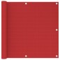 vidaXL Balkon-Sichtschutz Rot 90x500 cm HDPE vidaXL Balkon-Sichtschutz Rot 90x500 cm HDPE