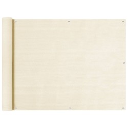vidaXL Balkon Sichtschutz Creme 90x300 cm HDPE 