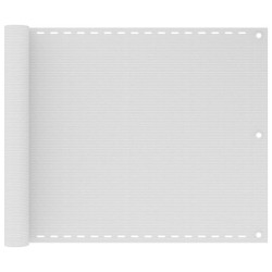 vidaXL Balkon-Sichtschutz Weiß 75x300 cm HDPE