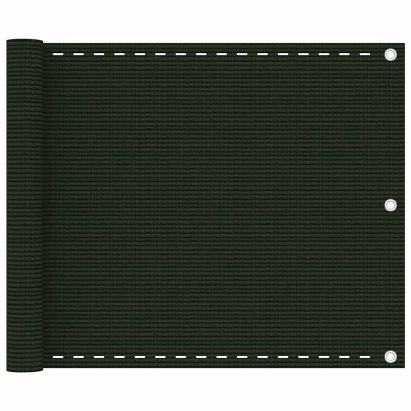 vidaXL Balkon-Sichtschutz Dunkelgrün 75x500 cm HDPE vidaXL Balkon-Sichtschutz Dunkelgrün 75x500 cm HDPE