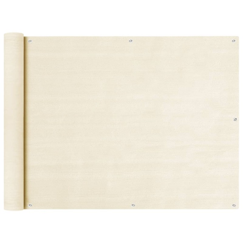 vidaXL Balkon Sichtschutz Creme 90x500 cm HDPE vidaXL Balkon Sichtschutz Creme 90x500 cm HDPE