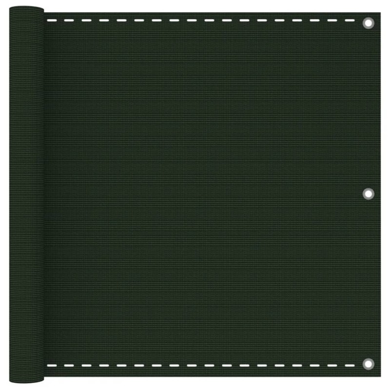 vidaXL Balkon-Sichtschutz Dunkelgrün 90x500 cm HDPE vidaXL Balkon-Sichtschutz Dunkelgrün 90x500 cm HDPE