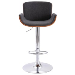 vidaXL Barhocker Grau Stoff