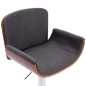 vidaXL Barhocker Grau Stoff vidaXL Barhocker Grau Stoff