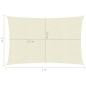 vidaXL Sonnensegel 160 g/m² Creme 2x3 m HDPE vidaXL Sonnensegel 160 g/m² Creme 2x3 m HDPE