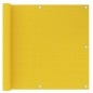 vidaXL Balkon-Sichtschutz Gelb 90x500 cm HDPE vidaXL Balkon-Sichtschutz Gelb 90x500 cm HDPE