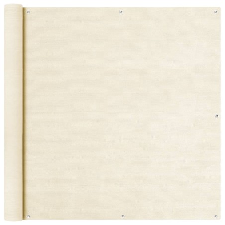 vidaXL Balkon Sichtschutz Creme 120x300 cm HDPE 