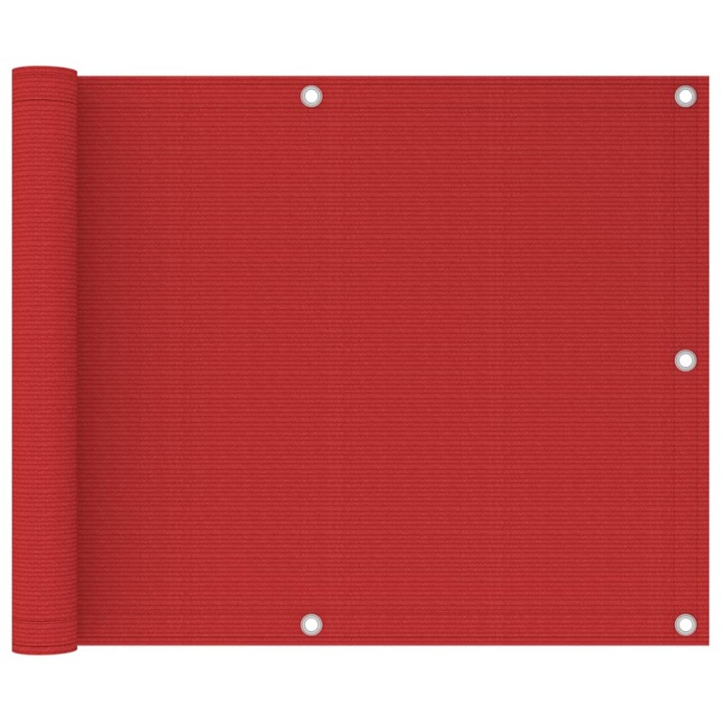 vidaXL Balkon-Sichtschutz Rot 75x300 cm HDPE vidaXL Balkon-Sichtschutz Rot 75x300 cm HDPE