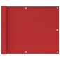 vidaXL Balkon-Sichtschutz Rot 75x300 cm HDPE vidaXL Balkon-Sichtschutz Rot 75x300 cm HDPE