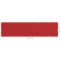 vidaXL Balkon-Sichtschutz Rot 75x300 cm HDPE vidaXL Balkon-Sichtschutz Rot 75x300 cm HDPE