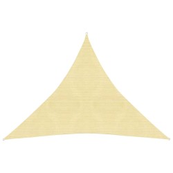 vidaXL Sonnensegel 160 g/m² Beige 4x4x4 m HDPE