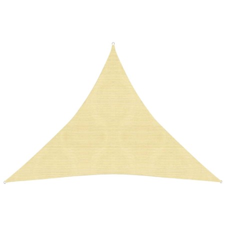 vidaXL Sonnensegel 160 g/m² Beige 4x4x4 m HDPE