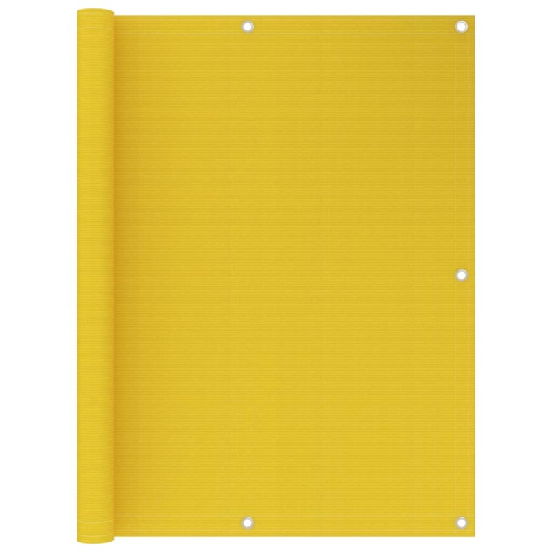vidaXL Balkon-Sichtschutz Gelb 120x500 cm HDPE vidaXL Balkon-Sichtschutz Gelb 120x500 cm HDPE