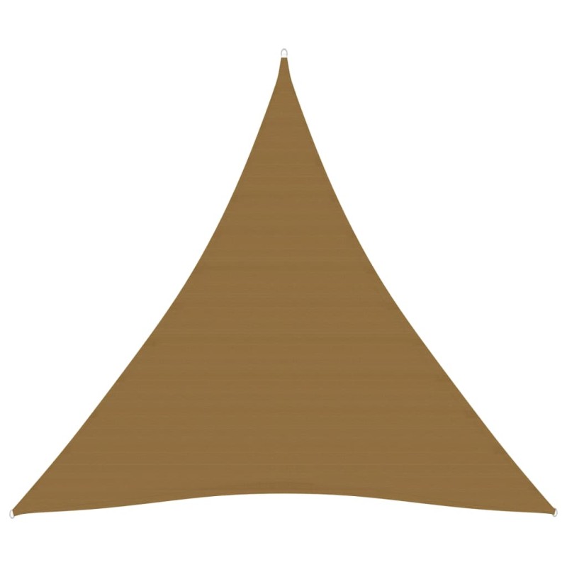 vidaXL Sonnensegel 160 g/m² Taupe 4x4x4 m HDPE vidaXL Sonnensegel 160 g/m² Taupe 4x4x4 m HDPE