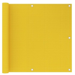 vidaXL Balkon-Sichtschutz Gelb 90x300 cm HDPE 